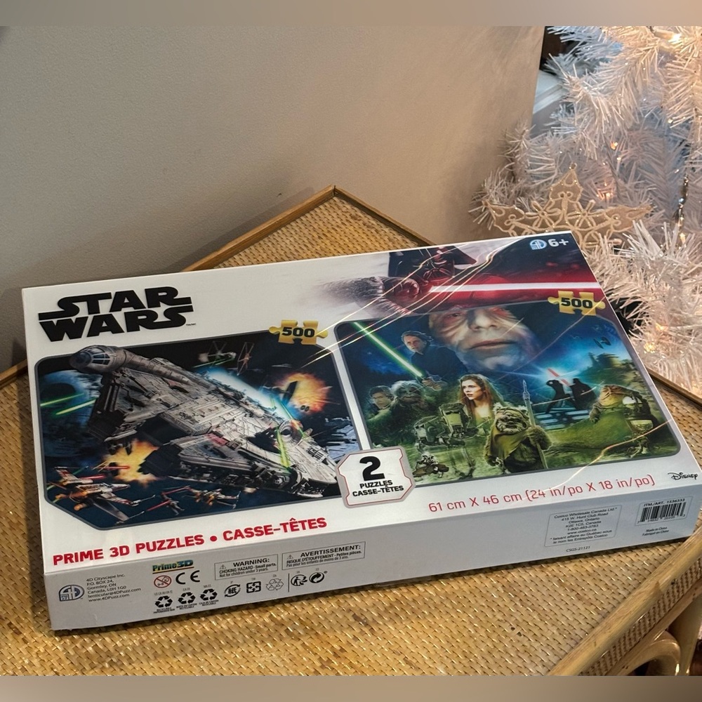 Star Wars 3D Puzzle Set of 2 new in box but box was opened and damaged corner
